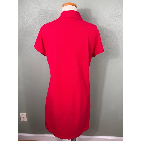 Vineyard Vines Undercollar Polo Dress Women's Size Medium Lighthouse Red Casual - Picture 9 of 10